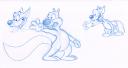 Some sketches, inspired by Tex Avery and John Kricfalusi