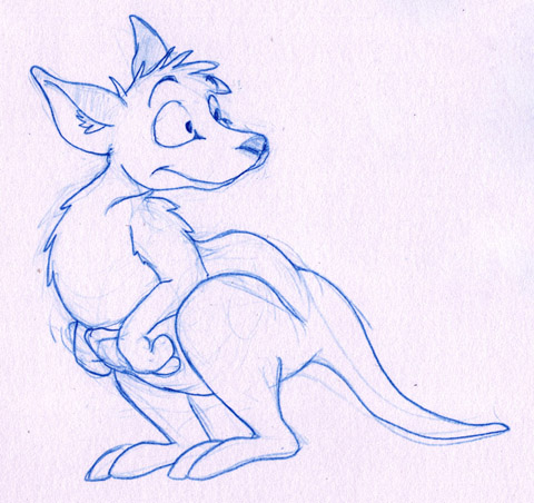 Kangaroo doodle