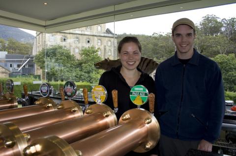 Me and Babette in the Cascade Brewery Visitor Center