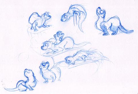 Cartoon Ferrets