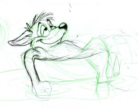 Relaxed Kangaroo Sketch