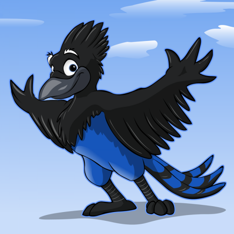 cartoon Stellarâ€™s Jay drawing