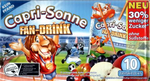 cartoon characters on a capri-sonne package