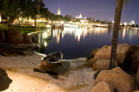 Epcot at night