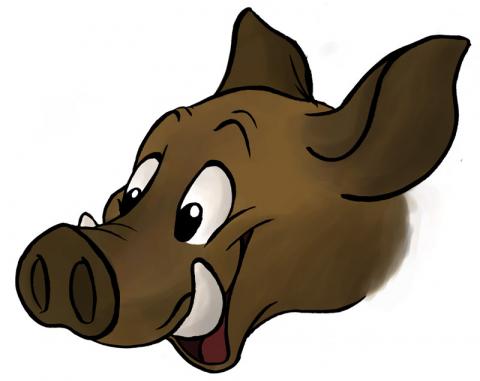 cartoon boar