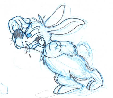 cartoon rabbit drawing
