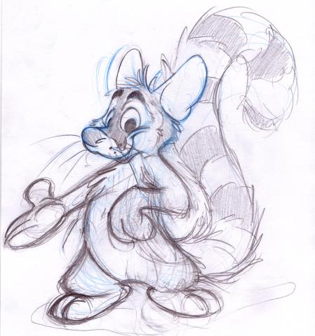 cartoon ringtail cat