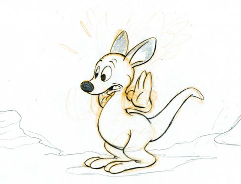 Kangaroo in Carl Barks style