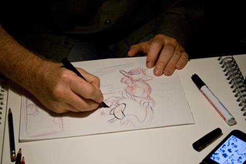 Ulrich SchrÃ¶der drawing Kiki