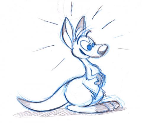 Kangaroo drawing