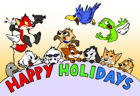 Hugh, Mutt, Ezra, Lilly, Yingyang, Arthur, Tod, Yappy, Pecker and Java.