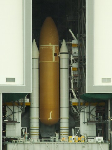 Space Shuttle Endeavour in VAB