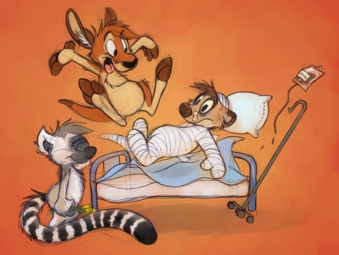 Kangaroo, Lemur, Meerkat.