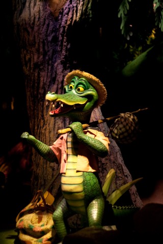 Animatronic Crocodile at Splash Mountain in Disneyland Tokyo