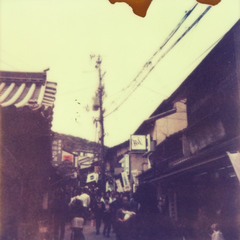 Streets of Kyoto, Japan on Polaroid