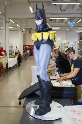 Batman statue without a torso.