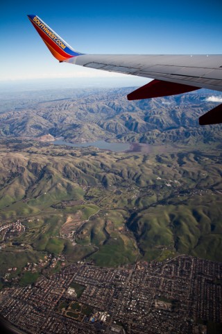 California mountains look like they have wrinkles.