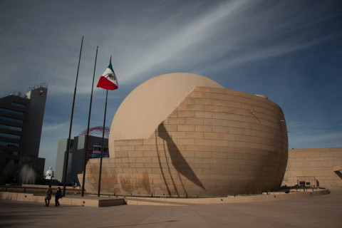 An art center in Tijuana, this building was a panoramic cinema.