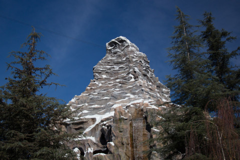 The Matterhorn which houses the first steel coaster!