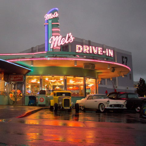A 50s style Diner.