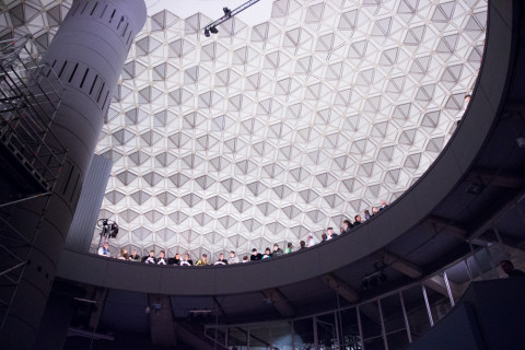 The Evoluon in Eindhoven from the inside.