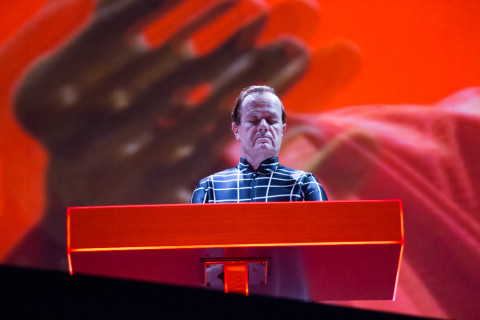 Ralf HÃ¼tter, the only remaining member of the original Kraftwerk lineup, being very focused.