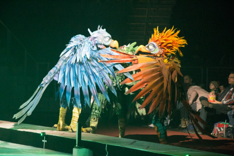 Bird costumes at Ice Age Live