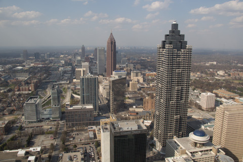 View from the observation lounge.