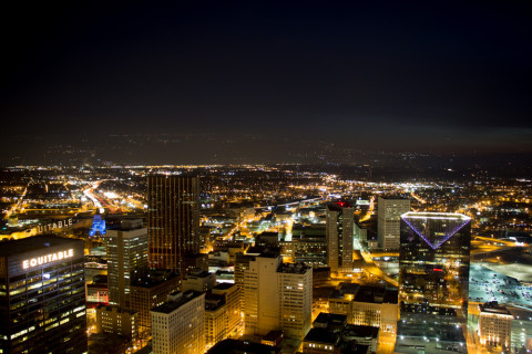 Atlanta at night.