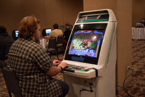 A retro Japanese arcade cabinet!