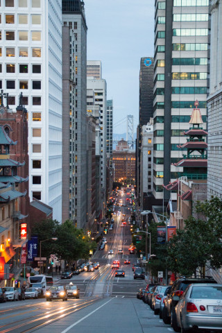 Streets at night.