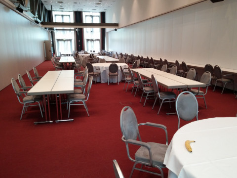 Now that's an improvement over last year's artist lounge.