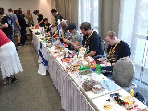 Lots of international food.