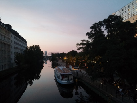 A sunset outside the hotel.