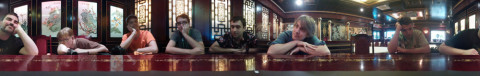 A panorama we did using the fancy rotating table at the Chinese restaurant.