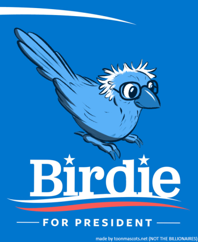 Birdie Sanders cartoon